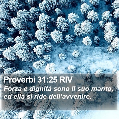 Proverbi 31:25 RIV Bible Verse Image