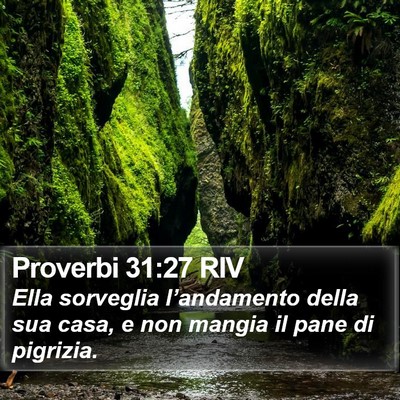 Proverbi 31:27 RIV Bible Verse Image