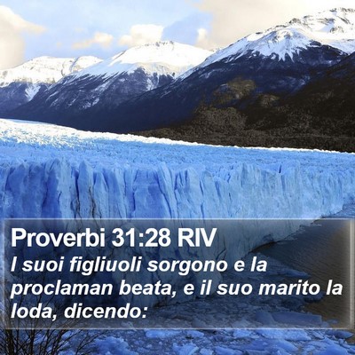 Proverbi 31:28 RIV Bible Verse Image