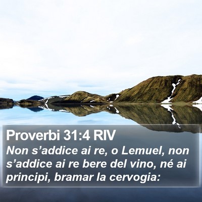 Proverbi 31:4 RIV Bible Verse Image