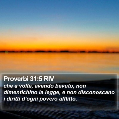Proverbi 31:5 RIV Bible Verse Image