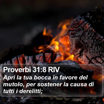 Proverbi 31:8 RIV Bible Verse Image