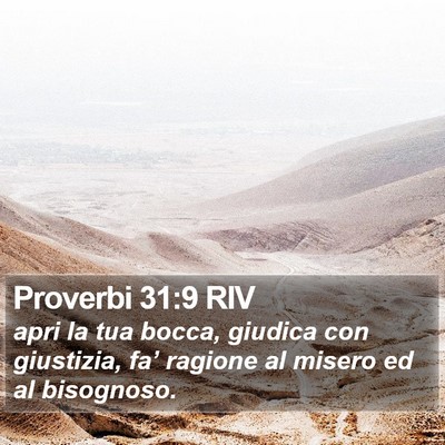 Proverbi 31:9 RIV Bible Verse Image