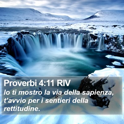 Proverbi 4:11 RIV Bible Verse Image