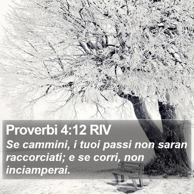 Proverbi 4:12 RIV Bible Verse Image