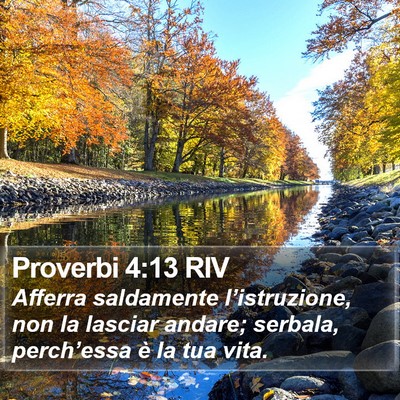 Proverbi 4:13 RIV Bible Verse Image