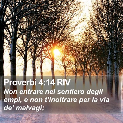 Proverbi 4:14 RIV Bible Verse Image