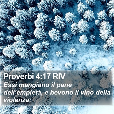 Proverbi 4:17 RIV Bible Verse Image
