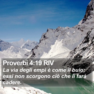Proverbi 4:19 RIV Bible Verse Image