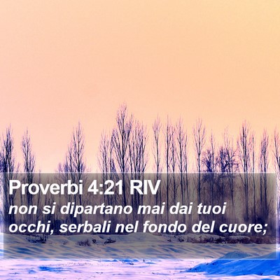 Proverbi 4:21 RIV Bible Verse Image