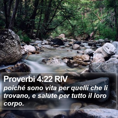 Proverbi 4:22 RIV Bible Verse Image