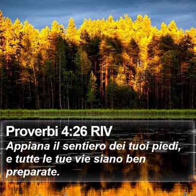 Proverbi 4:26 RIV Bible Verse Image