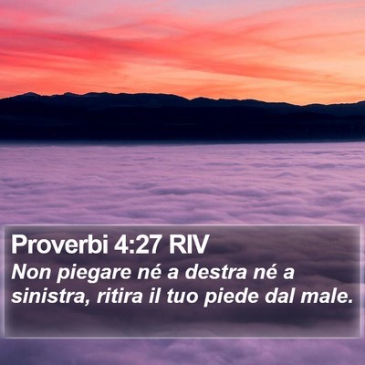 Proverbi 4:27 RIV Bible Verse Image