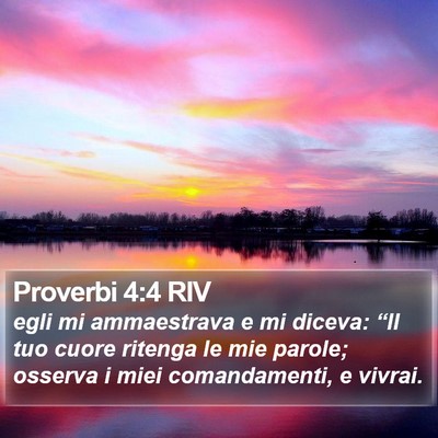 Proverbi 4:4 RIV Bible Verse Image