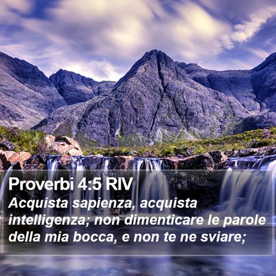 Proverbi 4:5 RIV Bible Verse Image
