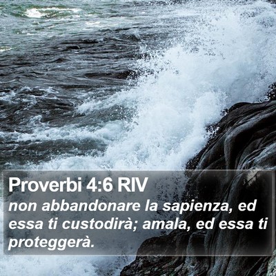 Proverbi 4:6 RIV Bible Verse Image