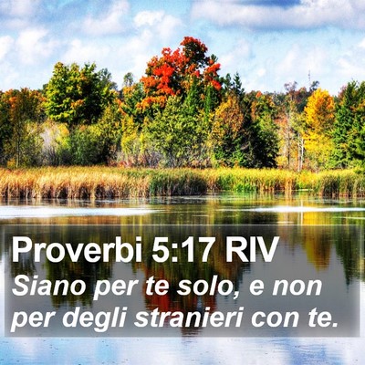 Proverbi 5:17 RIV Bible Verse Image