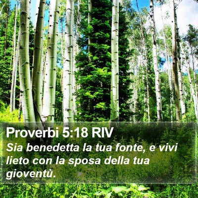 Proverbi 5:18 RIV Bible Verse Image
