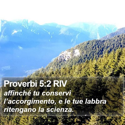 Proverbi 5:2 RIV Bible Verse Image