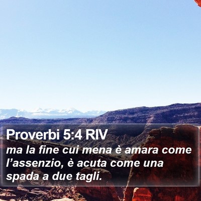 Proverbi 5:4 RIV Bible Verse Image