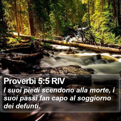 Proverbi 5:5 RIV Bible Verse Image