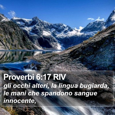 Proverbi 6:17 RIV Bible Verse Image