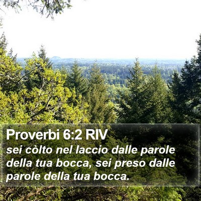 Proverbi 6:2 RIV Bible Verse Image
