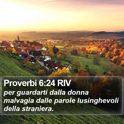 Proverbi 6:24 RIV Bible Verse Image