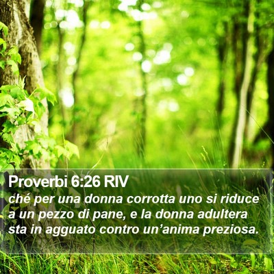 Proverbi 6:26 RIV Bible Verse Image