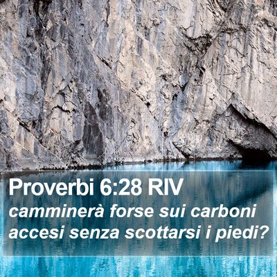 Proverbi 6:28 RIV Bible Verse Image