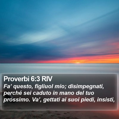Proverbi 6:3 RIV Bible Verse Image