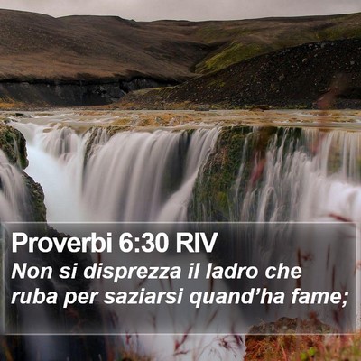 Proverbi 6:30 RIV Bible Verse Image