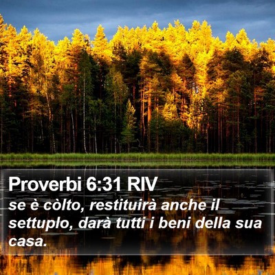 Proverbi 6:31 RIV Bible Verse Image