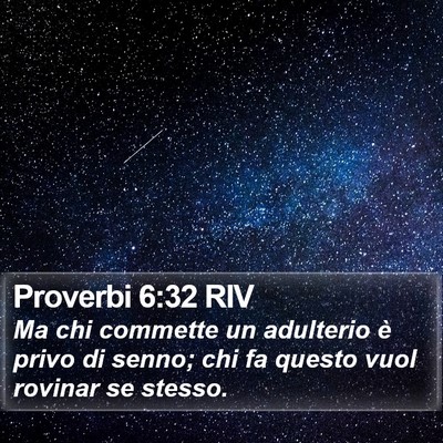Proverbi 6:32 RIV Bible Verse Image
