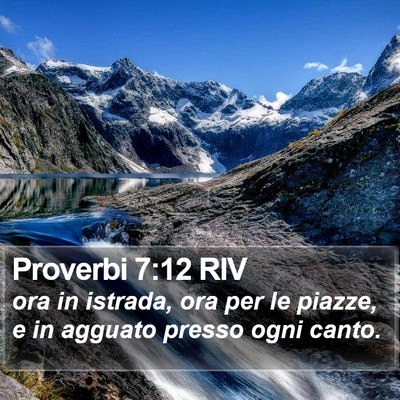 Proverbi 7:12 RIV Bible Verse Image