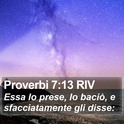 Proverbi 7:13 RIV Bible Verse Image