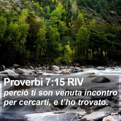 Proverbi 7:15 RIV Bible Verse Image