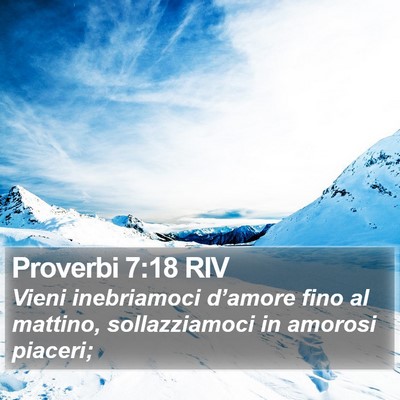 Proverbi 7:18 RIV Bible Verse Image