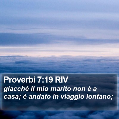 Proverbi 7:19 RIV Bible Verse Image