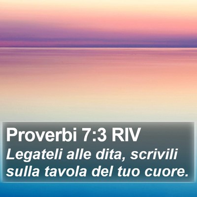 Proverbi 7:3 RIV Bible Verse Image