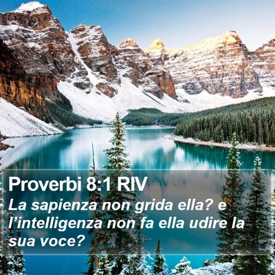 Proverbi 8:1 RIV Bible Verse Image