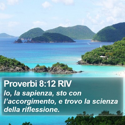 Proverbi 8:12 RIV Bible Verse Image