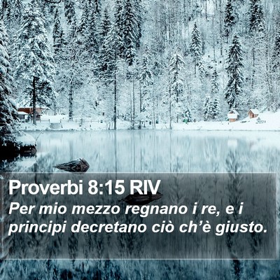 Proverbi 8:15 RIV Bible Verse Image