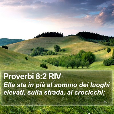 Proverbi 8:2 RIV Bible Verse Image