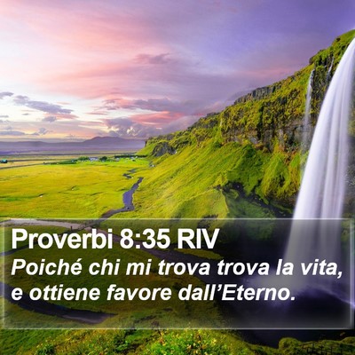 Proverbi 8:35 RIV Bible Verse Image