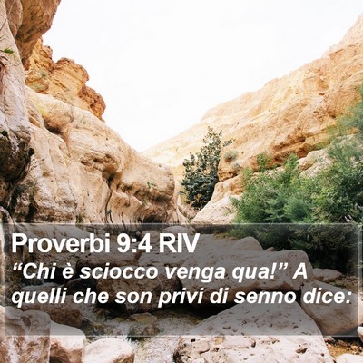 Proverbi 9:4 RIV Bible Verse Image