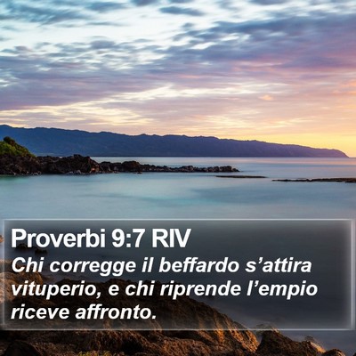 Proverbi 9:7 RIV Bible Verse Image