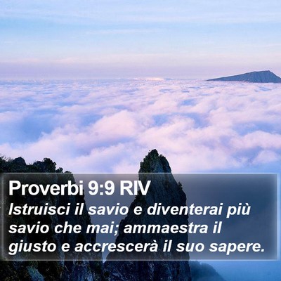 Proverbi 9:9 RIV Bible Verse Image