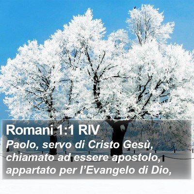 Romani 1:1 RIV Bible Verse Image