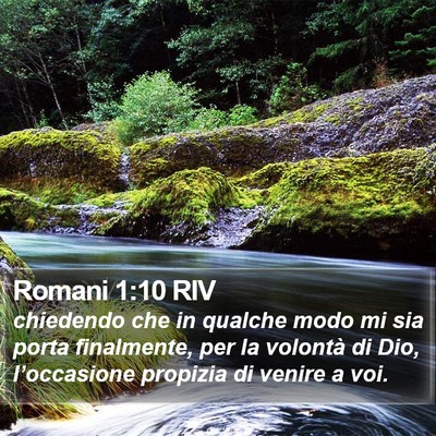 Romani 1:10 RIV Bible Verse Image